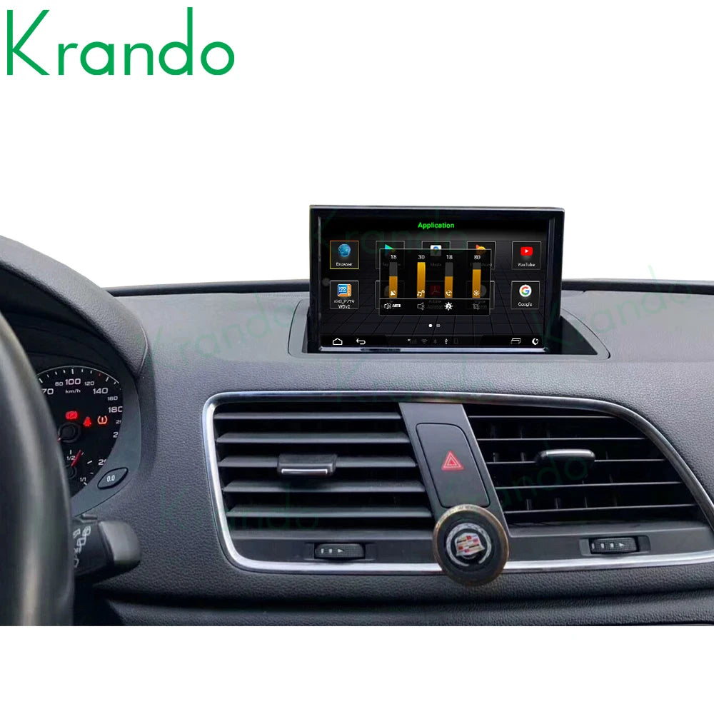 Krando 8'' Android 13  Stereo Navigation GPS Car Radio For Audi Q3 2011 - 2017 Wireless Carplay Multimedia Flip Touch Screen