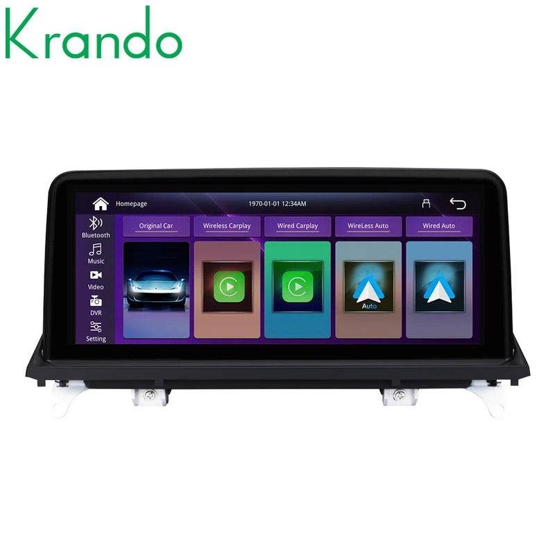 Krando 10.25 Inch Car Radio Android Auto NBT For BMW X5 E70/X6 E71 2007-2014 Multimedia Player GPS Navigation CarPlay HD Touch