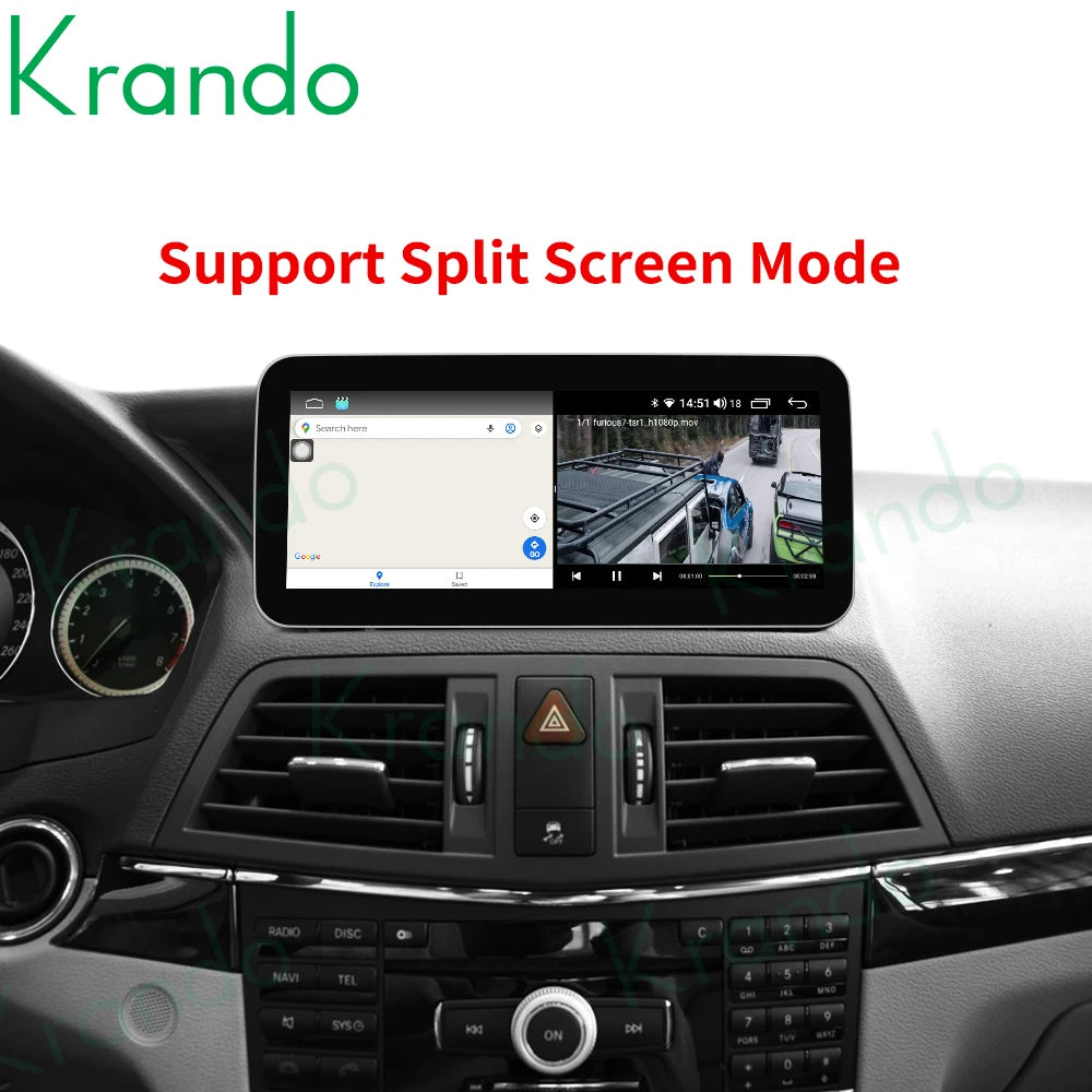 Krando 10.25'' Car Radio GPS stereo For Mercedes Benz E Coupe C207 E200 E230 2009 - 2016 android autoradio head unit navigation multimedia carplay android auto