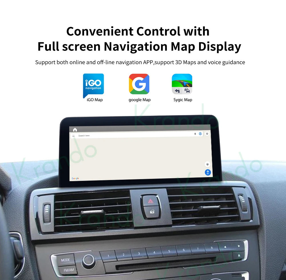 Krando 10.25'' Carplay Android DVD For BMW 1 Series F20/F21 2 Series F22/F23 Car Multimedia GPS 4G autoradio Player Stereo