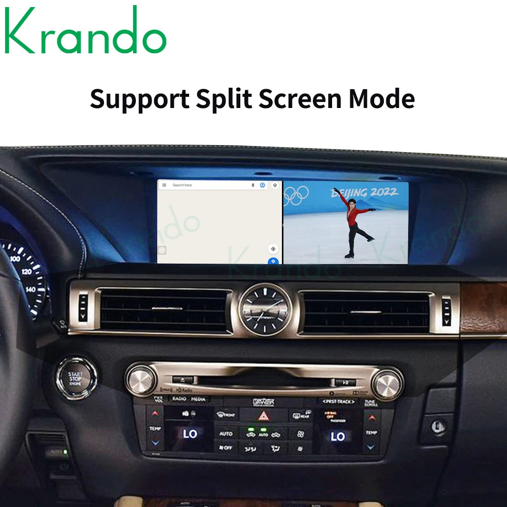 Krando 12.3" car navigation For Lexus GS 2014-2017 android radio gps stereo head unit multimedia system