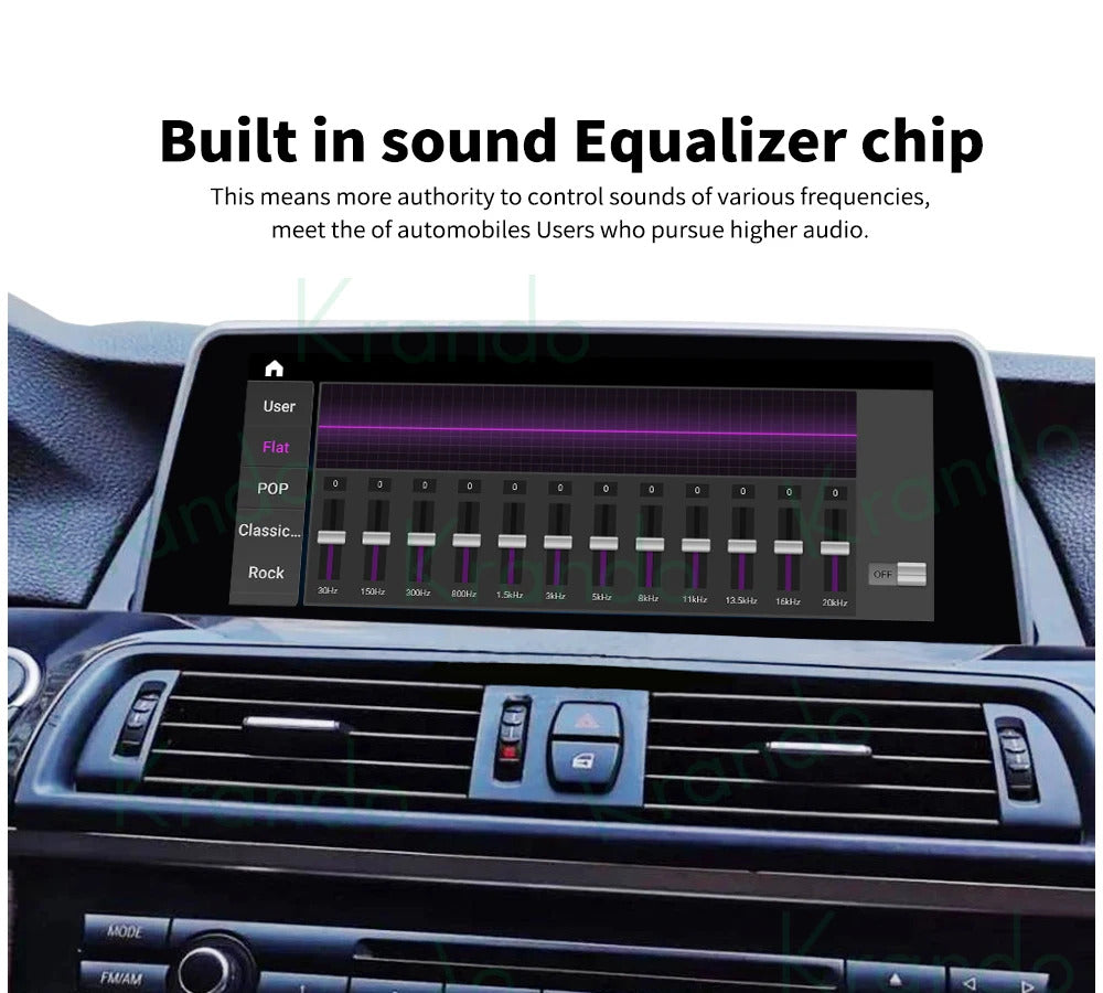 Krando 10.25 Car Carplay Android 4G  For BMW 5 Series F10/F11 2011-2012 Stereo Multimedia Player GPS Navigation CarPlay HD Touch