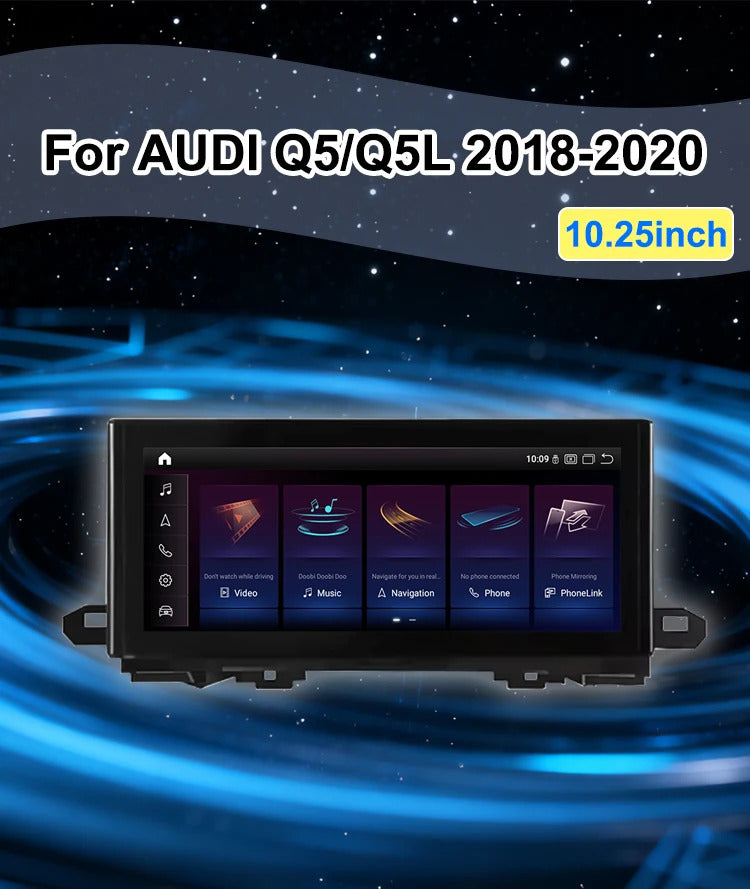 Krando 10.25'' Car Radio Auto NBT System For AUDI Q5/Q5L2018-2020 Wireless CarPlay Android display GPS Head Unit