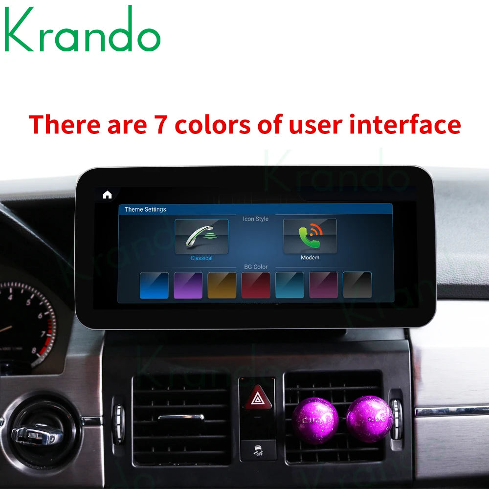 Krando 10.25'' car radio gps For Mercedes Benz GLK X204 2008 - 2015 android head unit stereo navigation multimedia system carplay android auto