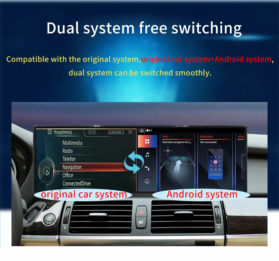 Krando 14.9'' Car Multimedia 4G autoradio Carplay Car Radio for BMW X5 X6 E70 E71 2007 - 2009 Navigation GPS Stereo Screen LHD