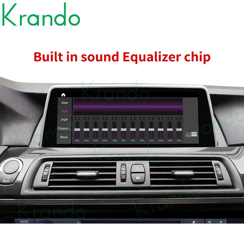 Krando 10.25 Inch Carplay Android For BMW 5 Series F07 GT 2011-2012 Stereo Multimedia Player GPS Navigation CarPlay HD Touch