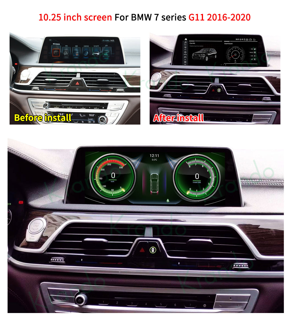 Krando 10.25'' GPS Android Auto NBT Car Radio For BMW 7 series G11 G12 2016-2020 Stereo Auto GPS Navigation
