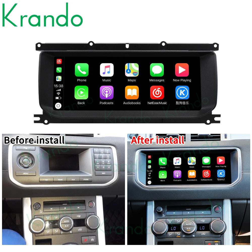 Krando 10.25" Android Car navigation gps Mutimedia radio Player For Land Rover Evoque LRX L538 2012 - 2019 Autoradio stereo Wireless Carplay Head Unit