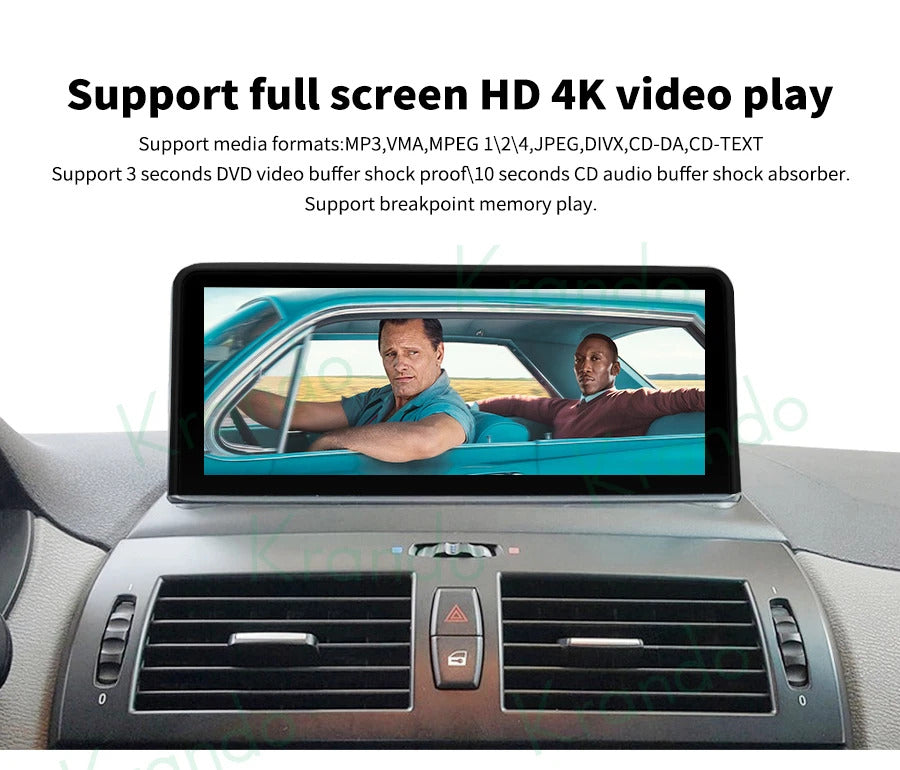 Krando 12.3 Inch Navigation Car Radio Android For BMW X3 E83 2004-2009 Head Unit Multimedia Player 4G autoradio