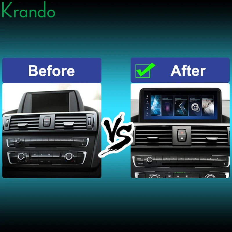 Krando 10.25'' Android Carplay Car Radio Car Multimedia for BMW 1/2 Series F20/F21/F22 F23 2011-2016 GPS Stereo Screen