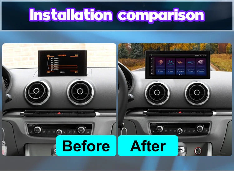 Krando 12.3 Inch Android Auto Radio  Screen For AUDI A3 2013-2020 CarPlay HD Touch Screen Head