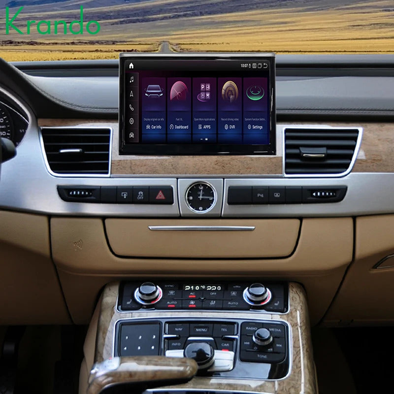 Krando 8 Inch Auto GPS Navigation For AUDI A8 2010-2017 Stereo Multimedia Player GPS Navigation CarPlay Screen Head