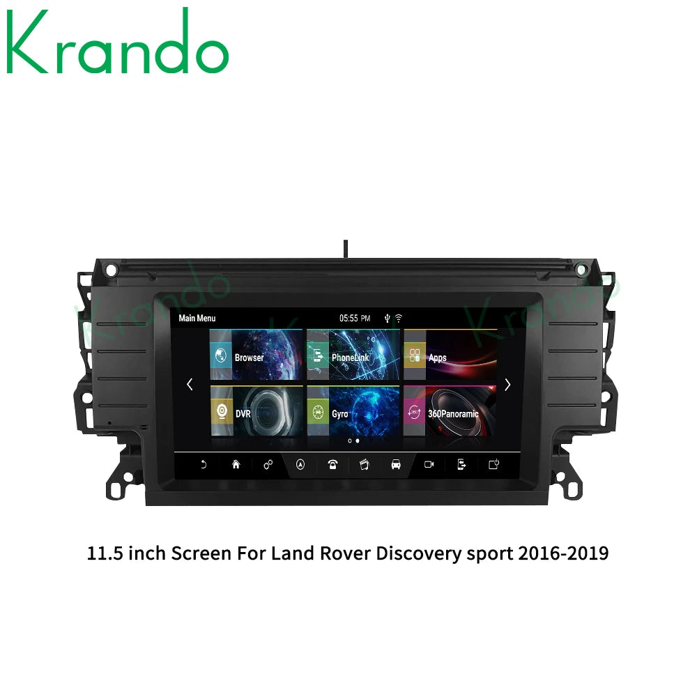 Krando 11.5" Android Car Stereo Autoradio For Land Rover Discovery Sport 2012 - 2019 navigation radio head unit Multimedia Player Wireless Carplay Navi GPS