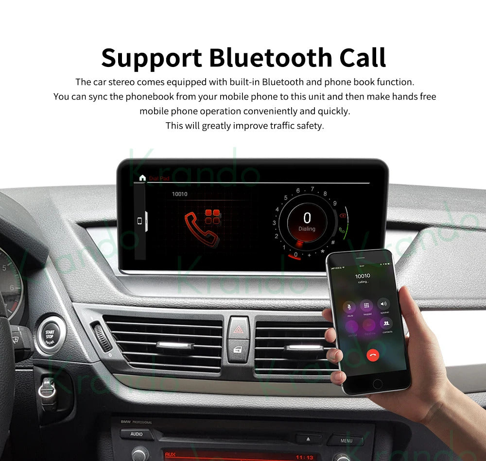 Krando 10.25'' Android Auto GPS NBT System For BMW X1 F48 2016-2018 Video Player Stereo Auto GPS Navigation