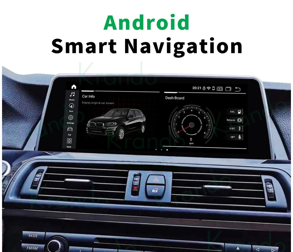 Krando 10.25 Car Carplay Android 4G  For BMW 5 Series F10/F11 2011-2012 Stereo Multimedia Player GPS Navigation CarPlay HD Touch