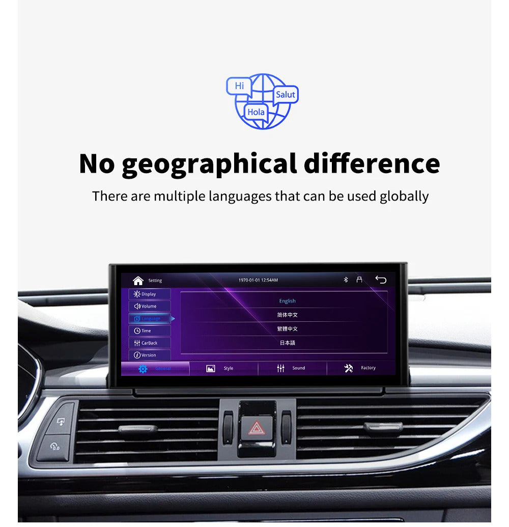 Krando 10.25 Inch DVD Auto Carplay Android Auto Radio For AUDI A6/A6L/A7 2012-2018 CarPlay HD Touch Screen Head