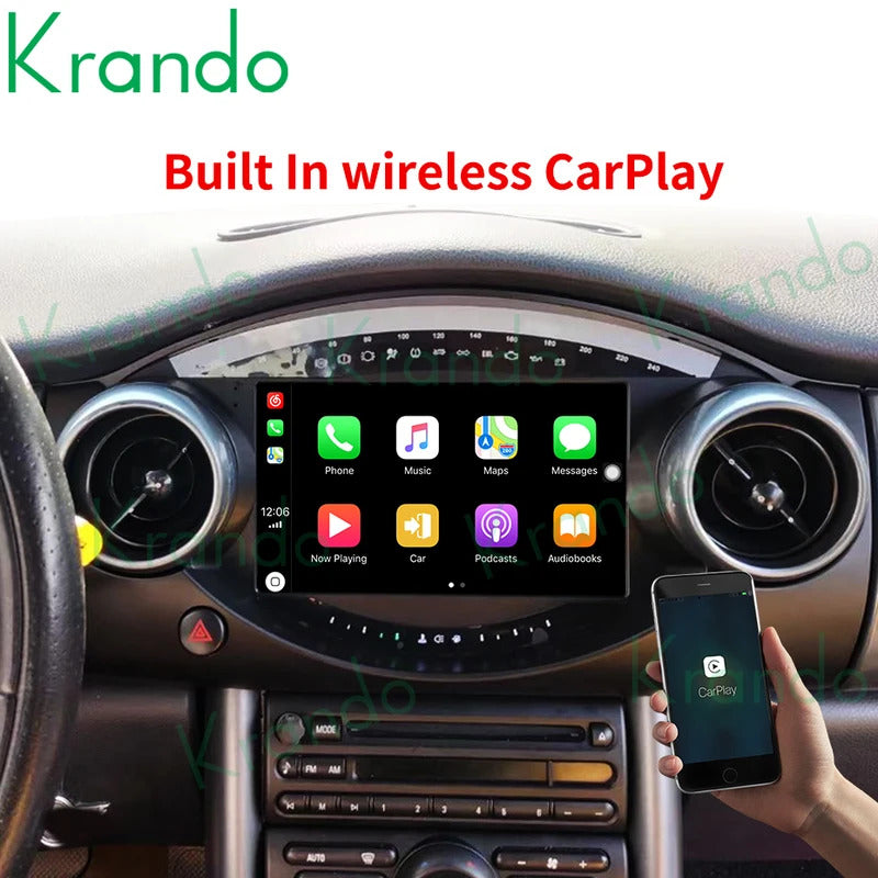 Krando 7 Inch Android  Multimedia For BMW Mini Cooper R50 R52 R53 2000-2007 Auto Radio Stereo Head Unit GPS Navigation