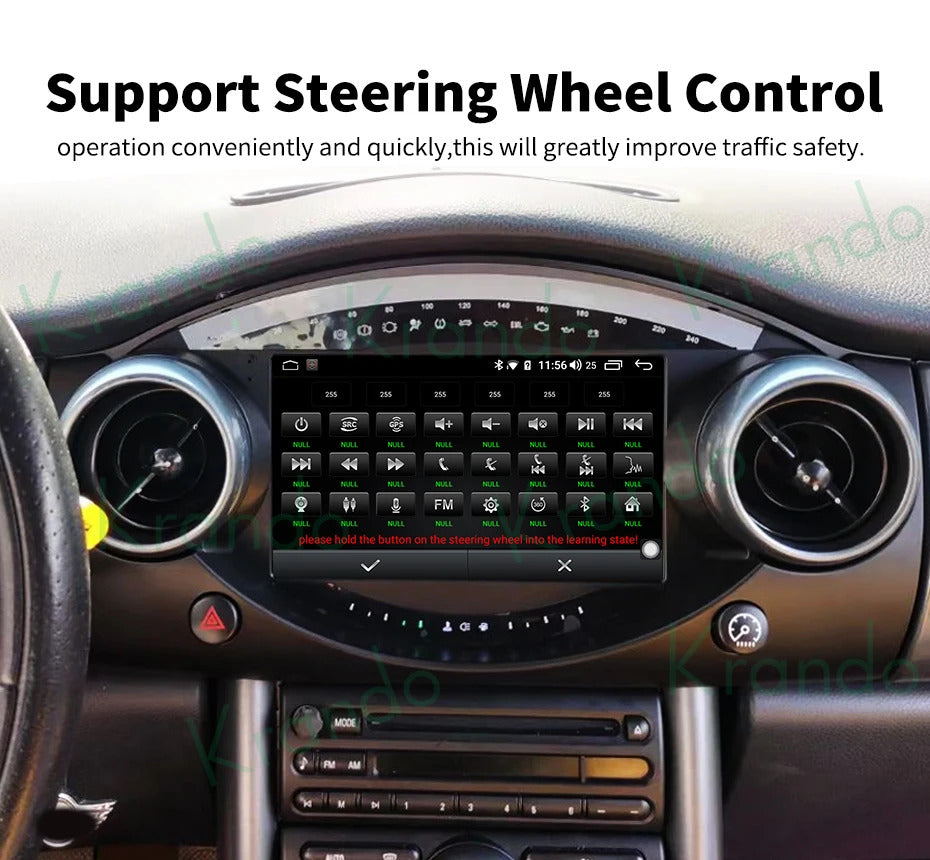 Krando 7 Inch Android  Multimedia For BMW Mini Cooper R50 R52 R53 2000-2007 Auto Radio Stereo Head Unit GPS Navigation