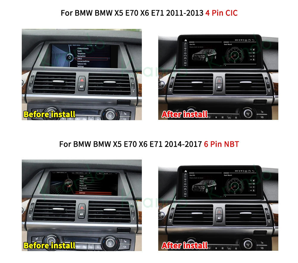 Krando 10.25''  Android Navigation Head Unit Wireless For BMW E53 X5 1998-2006 Player Stereo Carplay 5G