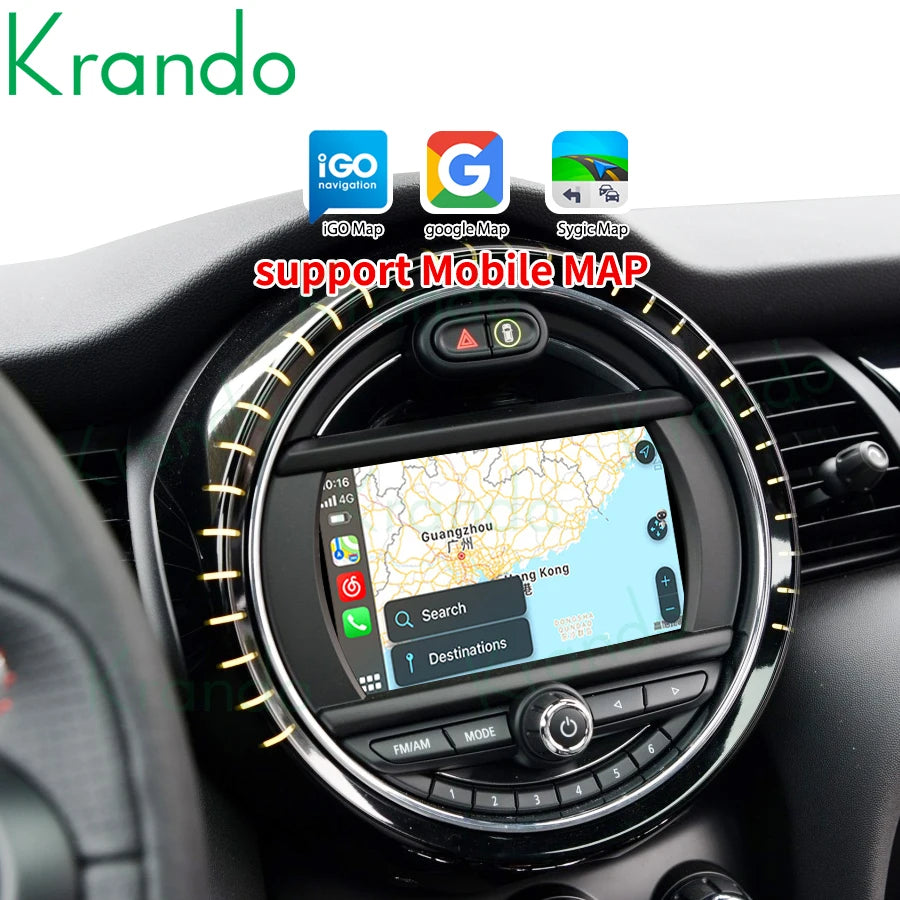 Krando Wireless Android Auto apple carplay interface module Box For BMW Mini Cooper F54 F55 F56 F60 R60 2007-2018 CIC NBT EVO Upgrade