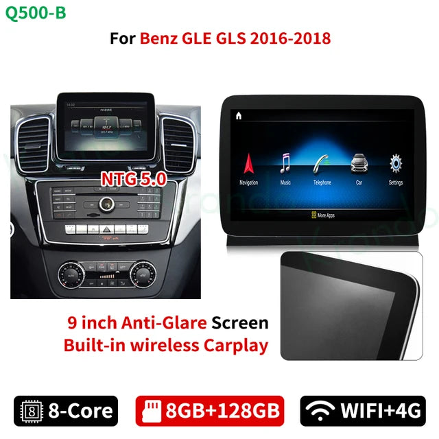 Krando 8.4 Inch Android Car Radio gps navigation For Mercedes Benz ML GL GLS GLE 2011 - 2018 NTG 4.5 5.0 Autoradio Multimedia system Head unit carplay android auto