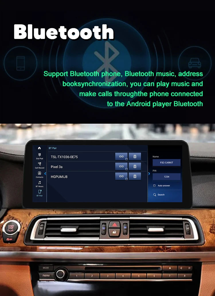 Krando 12.3''GPS Navigation Play HD carplay For BMW 7 Series F01 F02 2009-2015 Car Multimedia GPS 4G autoradio Player Stereo