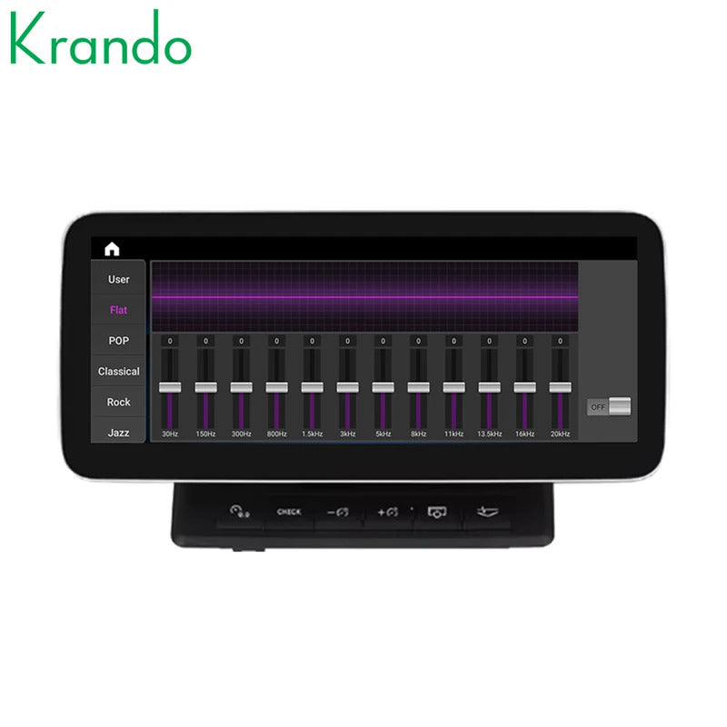 Krando 12.3 Inch Navigation Car Radio Android Auto NBT For AUDI A6 A6L 2005-2011 Carplay 4g Wireless Touch Screen Head Unit