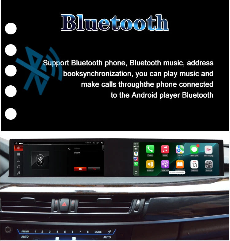 Krando 22'' Multimedia Video Android Auto GPS For BMW X5 F15 F85 X6 F16 X6M 2014-2018 Video Player Stereo Auto GPS Navigation