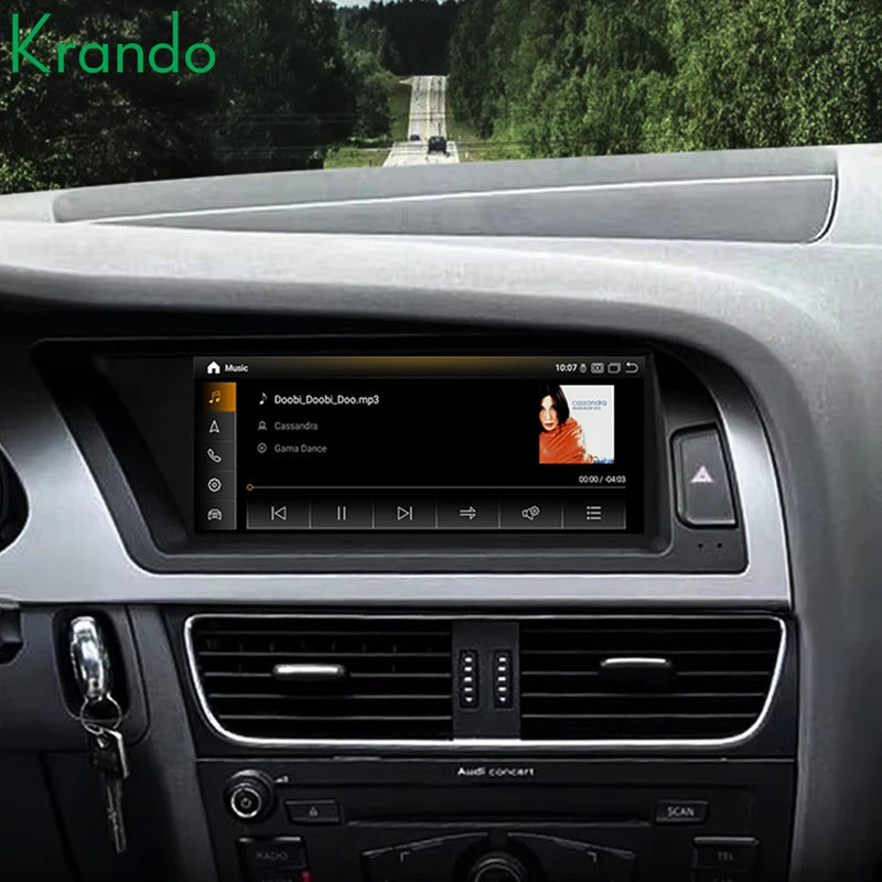 Krando 8.8 Inch Auto NBT Android System For AUDI A4/A4L 2004-2012 GPS Navigation CarPlay HD Touch Screen Head