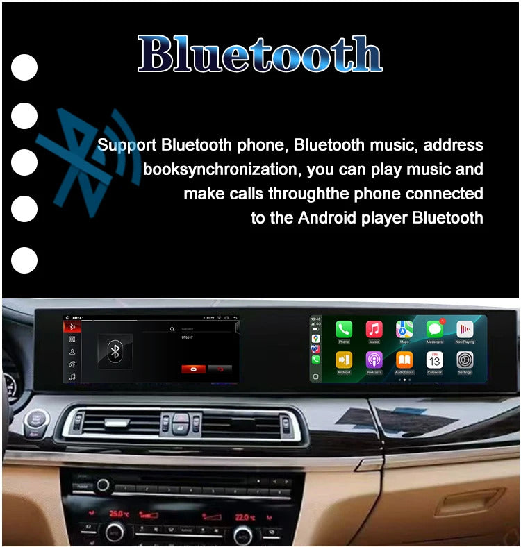 Krando 22 Inch Carplay Android Navigation For BMW 7 Series F01 F02 2009-2015 Stereo Multimedia Player GPS Navigation CarPlay HD