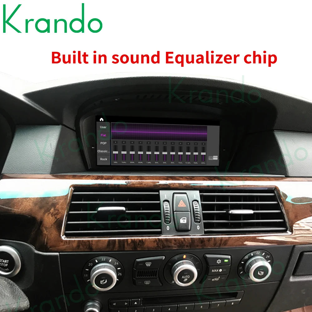 Krando 8.8'' car radio gps stereo For BMW 5 Series E60 3 Series E90 2005 - 2012 head unit navigation multimedia carplay android auto 4g sim card