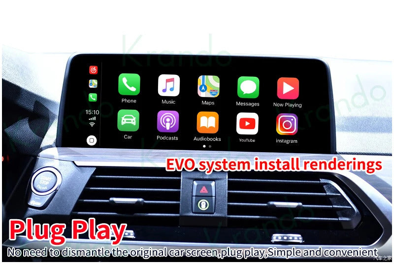 Krando 8.8'' Multimedia Video Android Auto GPS For BMW X3 F25 X4 F26 2011-2022 DVD Video Player Stereo Auto GPS Navigation