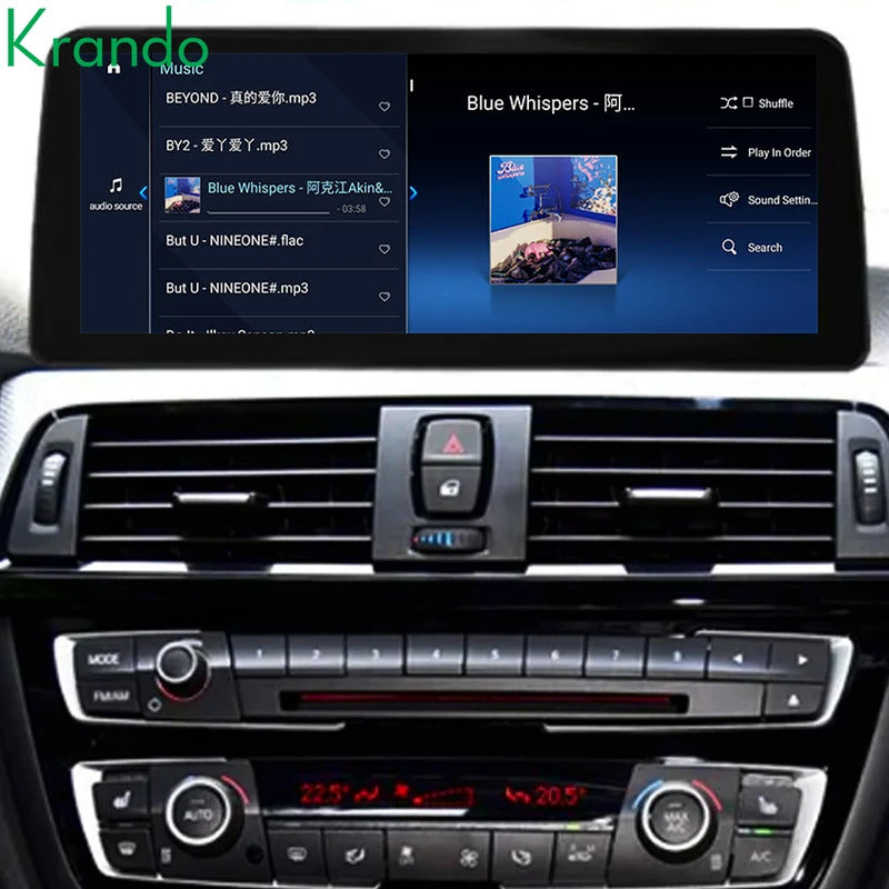 Krando 12.3'' Android GPS Navigation Auto Car Radio For BMW 3/4 Series F30/F31/F32/F33/F34/F35/F36 Stereo Auto GPS Navigation