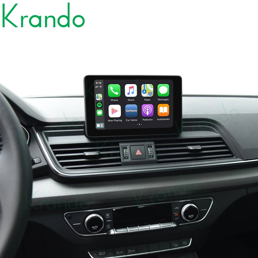 Krando Wireless Android Auto Apple CarPlay Interface For Audi Q5 Q5L SQ5 2009 - 2020 MMI 2G 3G RMC MIB Siri Control Module UPGRADE Box