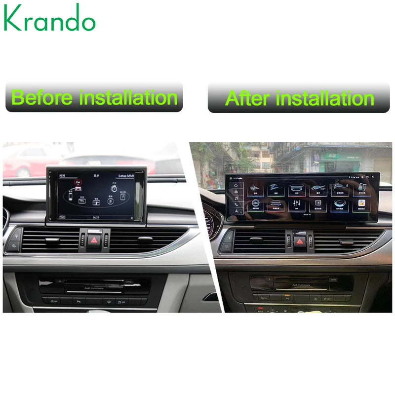 Krando 14.9 Inch Auto NBT System For AUDI A6/A6L/A7 2012 Stereo Multimedia Player GPS Navigation CarPlay HD Touch Screen Head