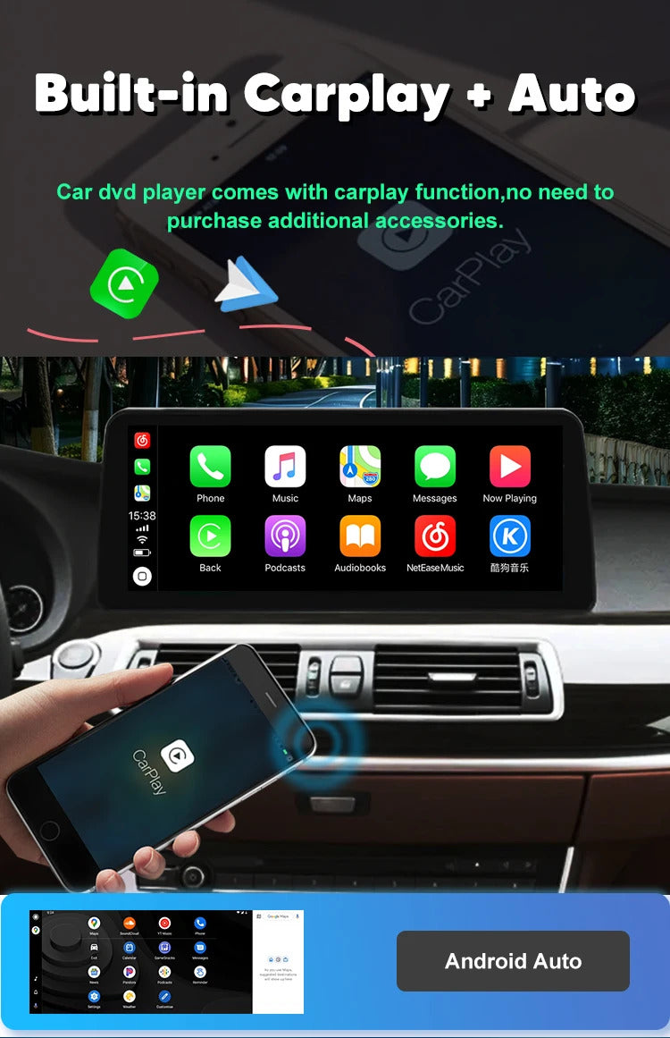 Krando 12.3'' Android  Car Radio For BMW 5 Series F07 GT 2011-2018 Car Multimedia GPS 4G autoradio Player Stereo