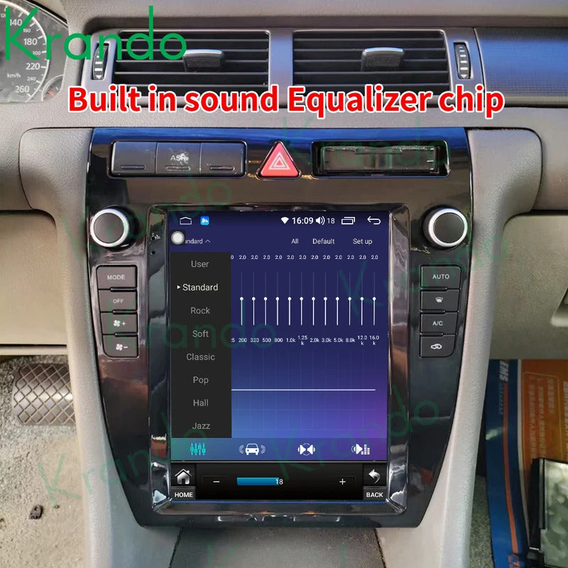Krando 9.7 Inch Navigation Car Radio Android Auto NBT For Audi A6 1997-2003 Apple Carplay 4g Wireless Touch Screen Head Unit