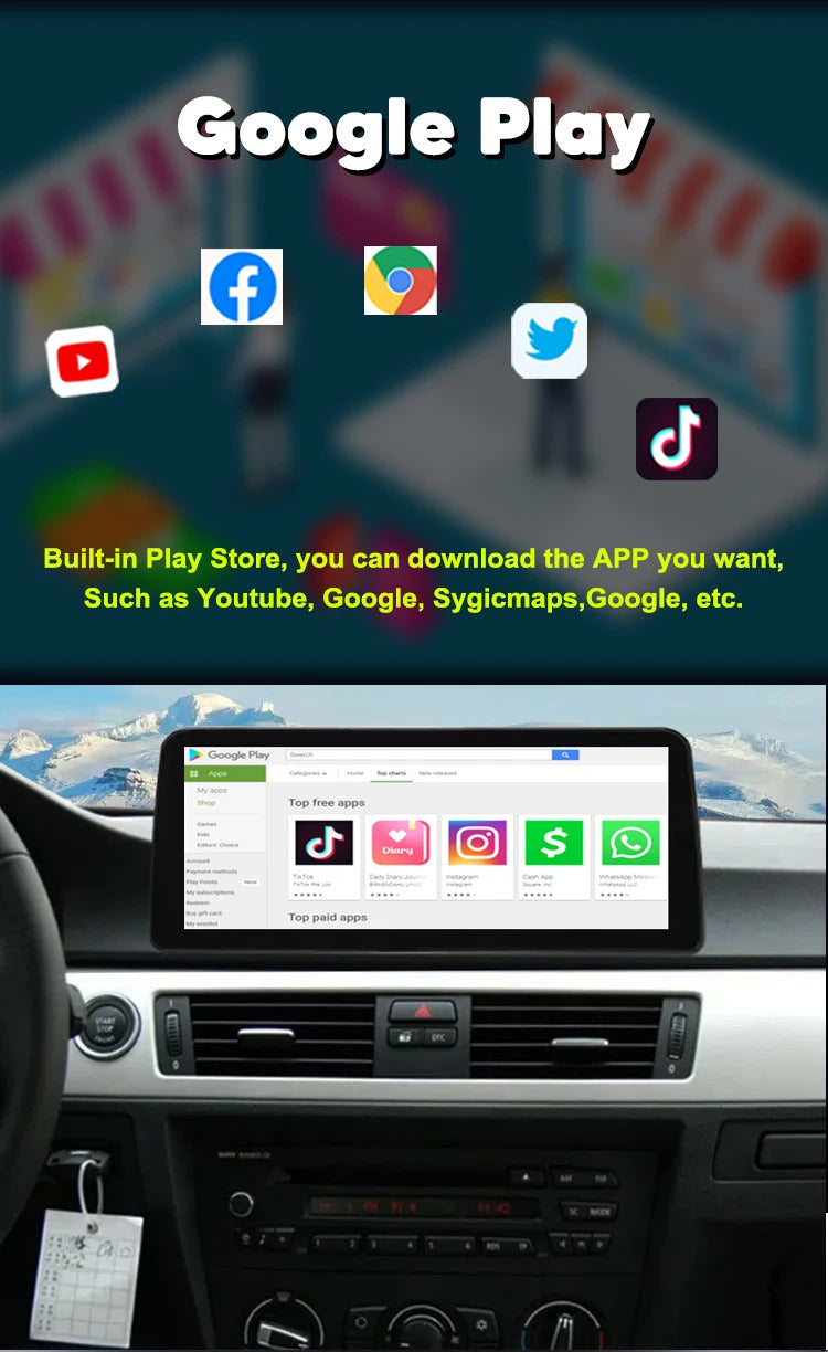 Krando 12.3'' Car Rad DVD Android For BMW 3 SeriesE90/E91/E92/E93/M3 2005-2012 Car Multimedia GPS 4G autoradio Player Stereo