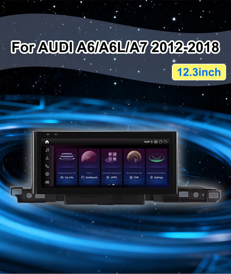Krando 12.3'' Car Radio Auto NBT System ForAUDI A6/A6L/A7 2012-2018 Wireless CarPlay Android display GPS Head Unit