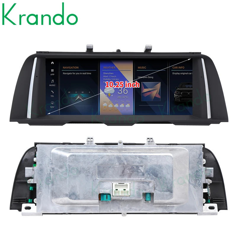 Krando 10.25 Car Carplay Android 4G  For BMW 5 Series F10/F11 2011-2012 Stereo Multimedia Player GPS Navigation CarPlay HD Touch