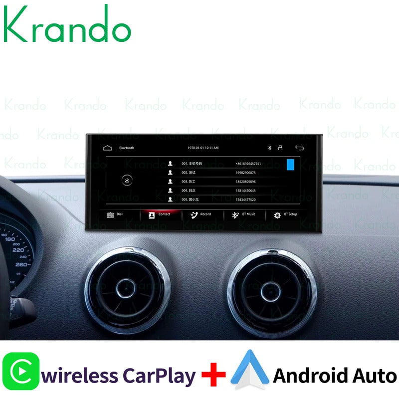 Krando 12.3 Inch DVD Multimedia Video Player Stereo For AUDI A3 2013-2020 GPS Stereo Screen LHD Auto WIFI