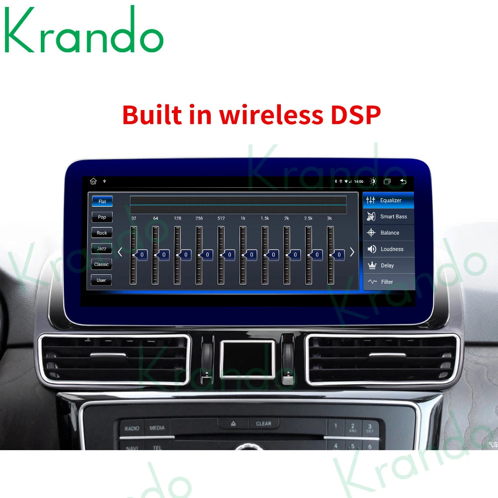 Krando 12.3'' Android car radio gps For Mercedes Benz ML GL 2012 - 2018 NTG 4.5 GLS GLE 2016-2018 NTG 5.0 autoradio navigation stereo multimedia system carplay android auto