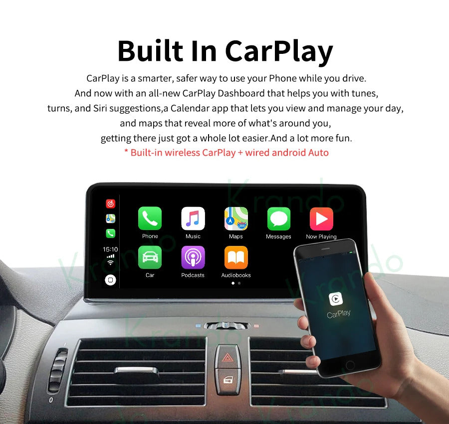 Krando 12.3 Inch Navigation Car Radio Android For BMW X3 E83 2004-2009 Head Unit Multimedia Player 4G autoradio