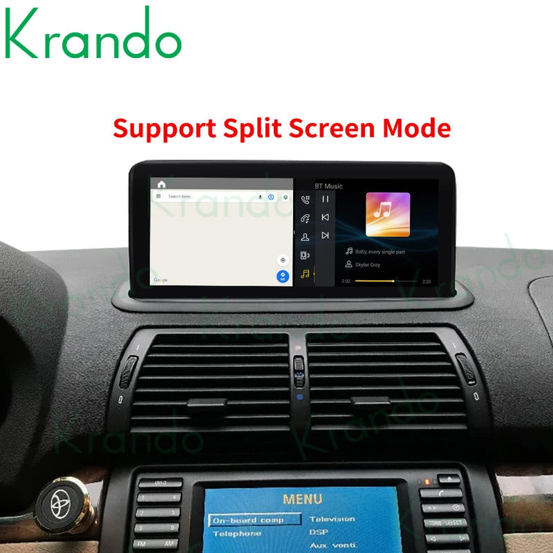 Krando 10.25''  Android Navigation Head Unit Wireless For BMW E53 X5 1998-2006 Player Stereo Carplay 5G