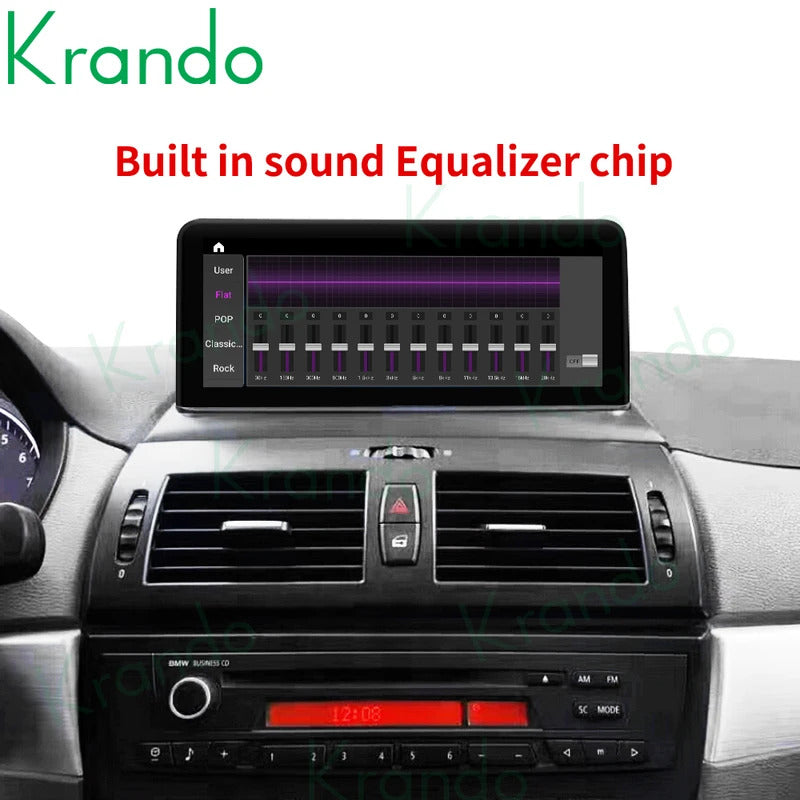 Krando 12.3 Inch Navigation Car Radio Android For BMW X3 E83 2004-2009 Head Unit Multimedia Player 4G autoradio