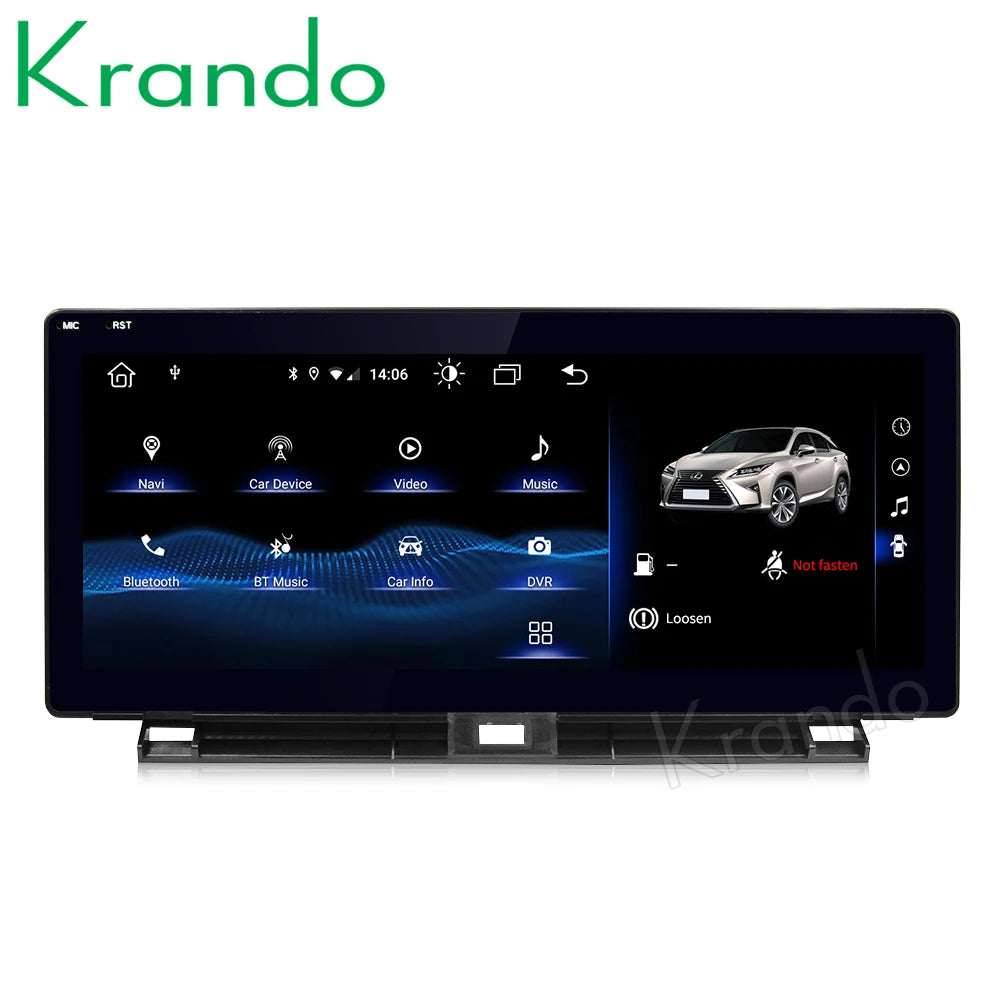 Krando 10.25" android car radio For Lexus NX 200t 300h 2013 - 2017 head unit stereo navigation system carplay android auto 4g sim