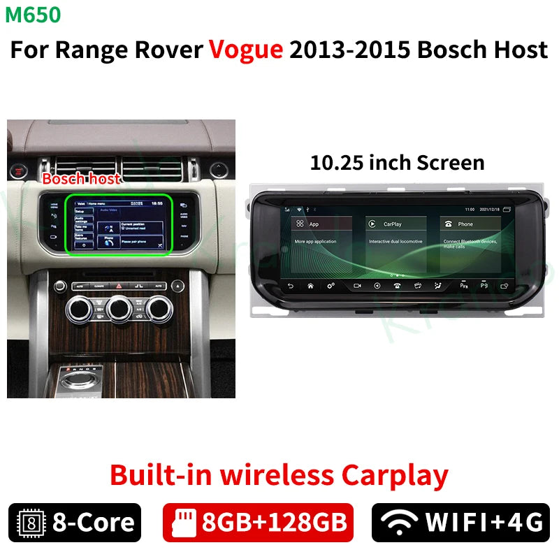 Krando 10.25'' Android 13 Car Radio gps For Land Rover Range Rover Vogue Sport 2012-2019 Navigation Multimedia system carplay android auto playstore