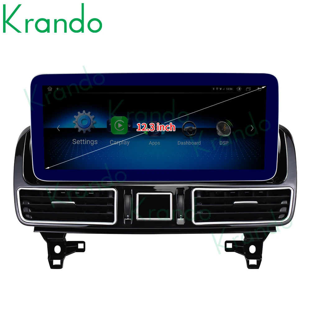 Krando 12.3'' Android car radio gps For Mercedes Benz ML GL 2012 - 2018 NTG 4.5 GLS GLE 2016-2018 NTG 5.0 autoradio navigation stereo multimedia system carplay android auto