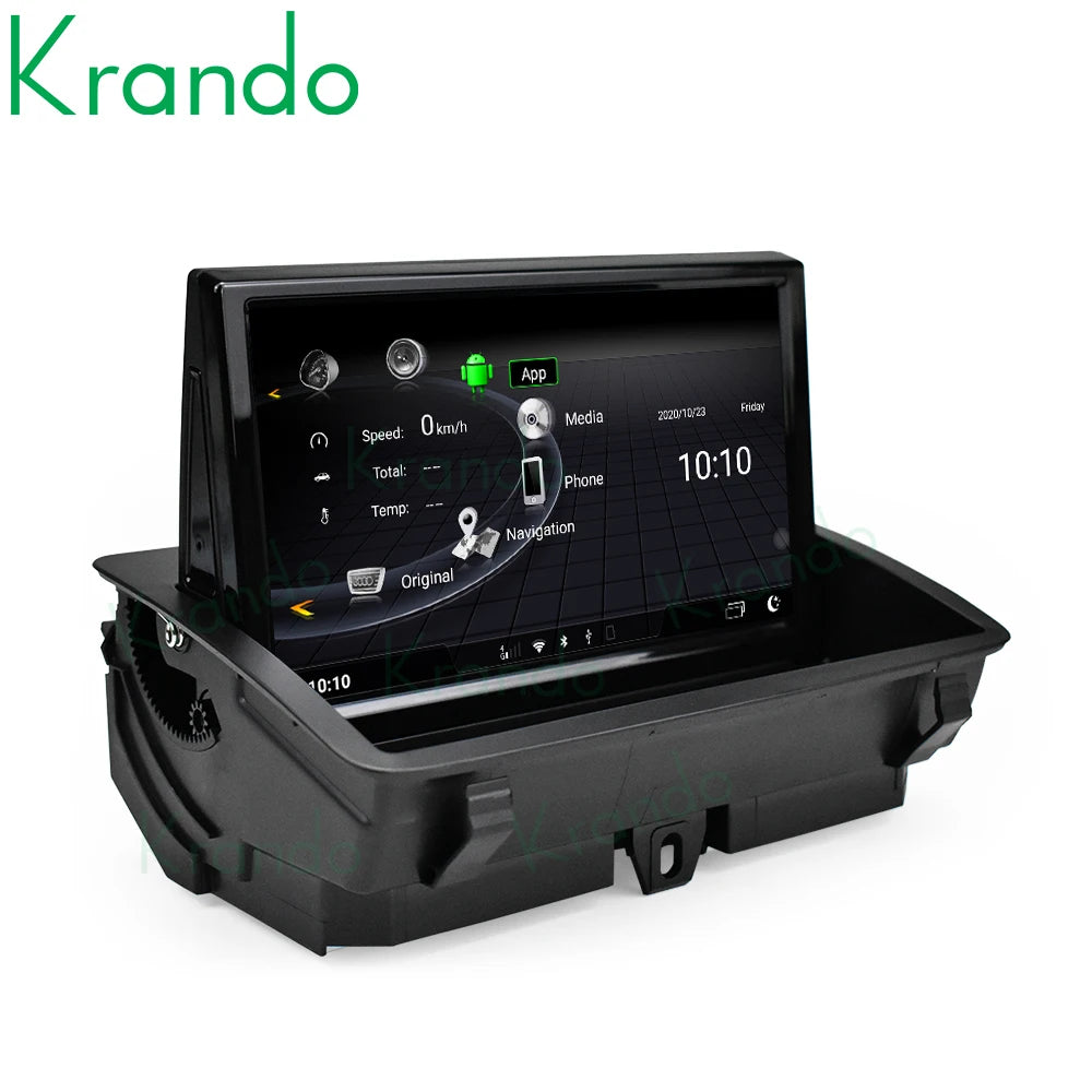 Krando 8'' Android 13  Stereo Navigation GPS Car Radio For Audi Q3 2011 - 2017 Wireless Carplay Multimedia Flip Touch Screen