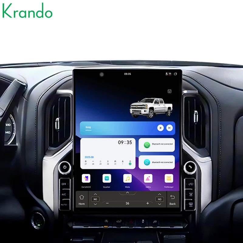 Krando 16.2 Inch DVD Auto Carplay Android Auto Radio For Chevrolet Silverado/GMC-Sierra 2019-2024 CarPlay HD Touch Screen Head